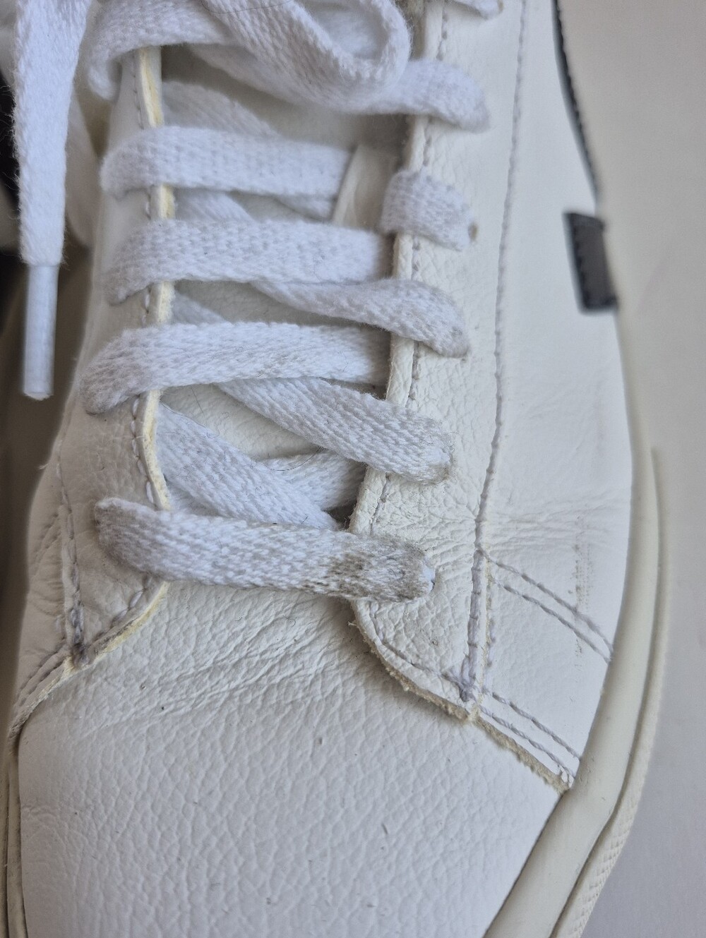 Veja Sneakers Campo White Black Leather Low Top Size 7 - Picture 15 of 15